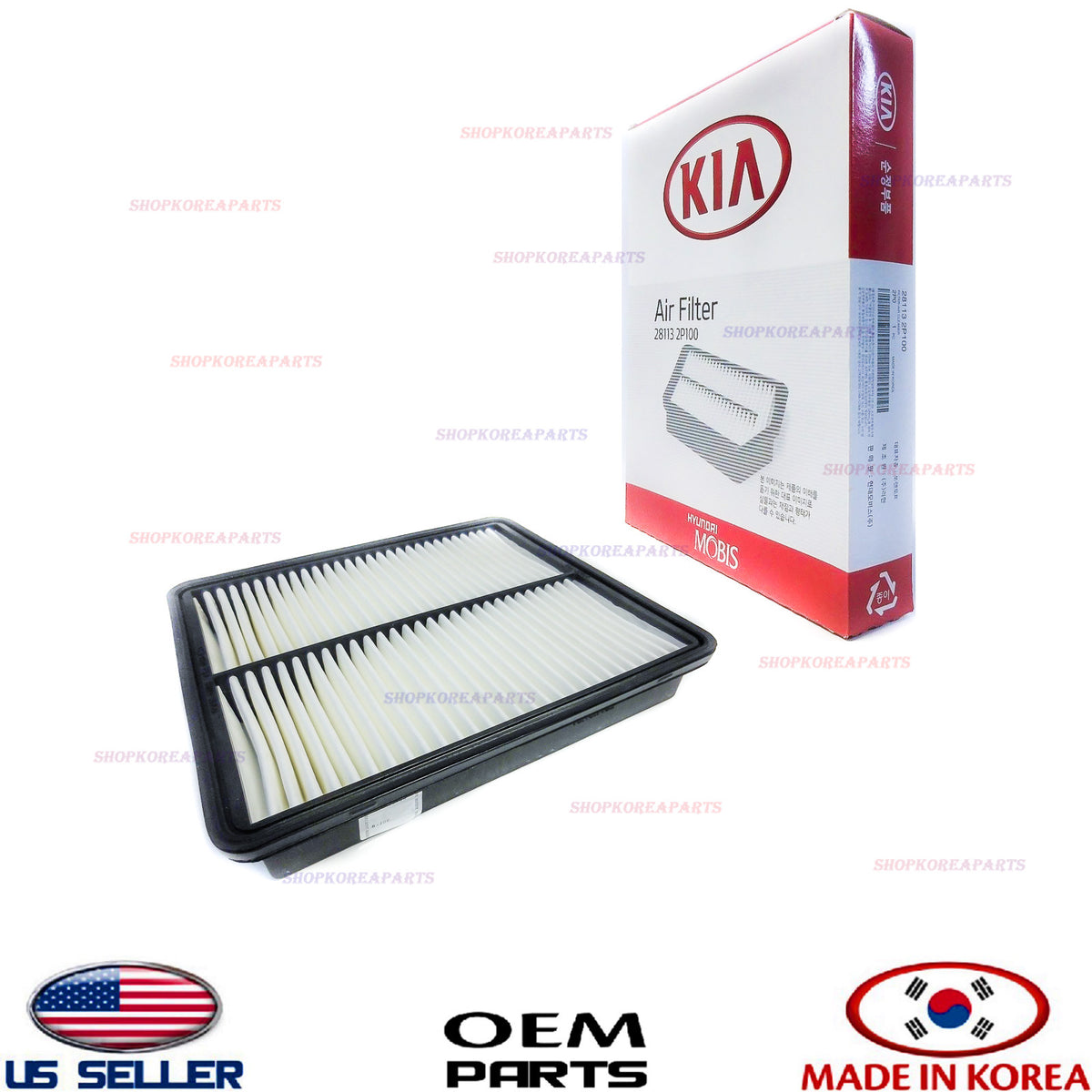 GENUINE Engine Air Filter ⭐OEM⭐ Hyundai Sonata Santa Fe Azera Kia Optima Sorento