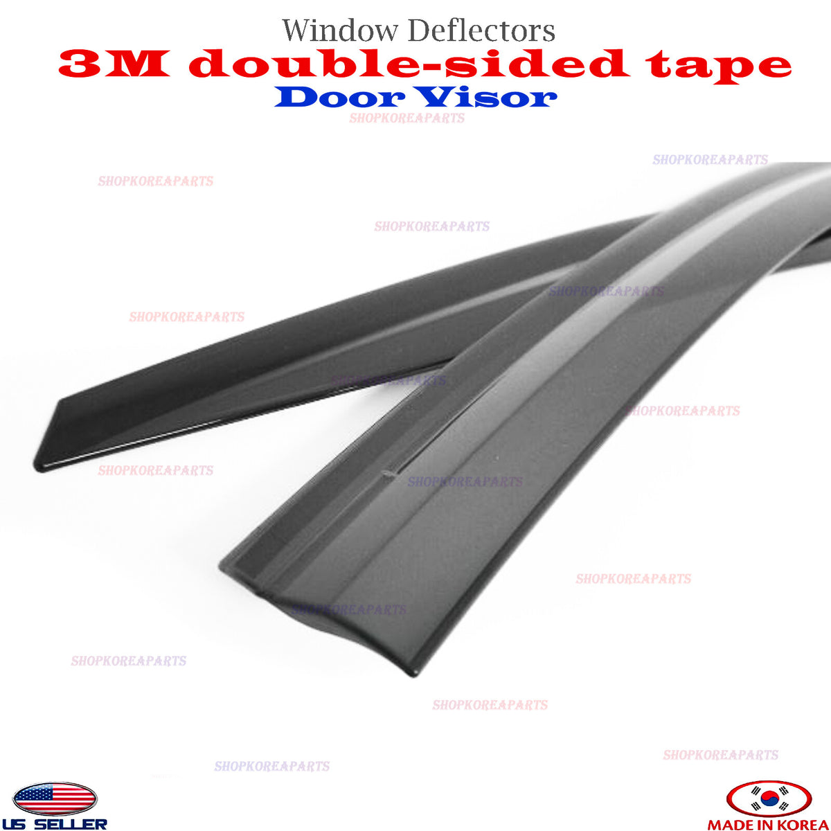 SMOKE DOOR VISOR WINDOW VENT DEFLECTOR fits Toyota Prius Prime 2017-2020