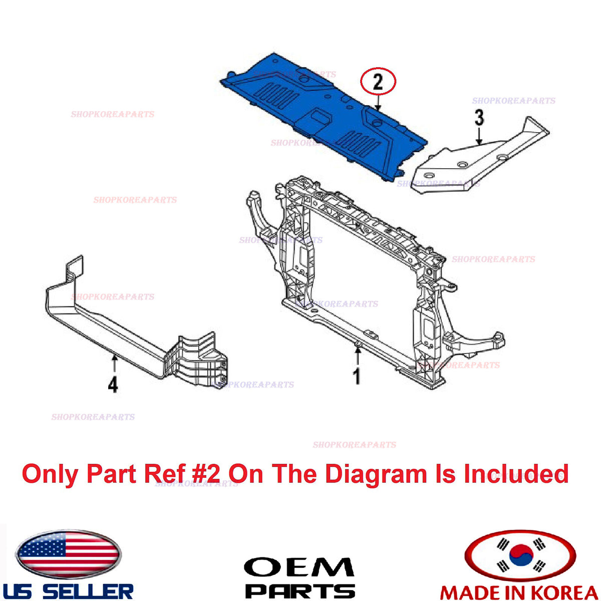 GENUINE Cover Grille Upper Radiator Sight Shield ⭐OEM⭐ GV70 2022-2026 86390AR000