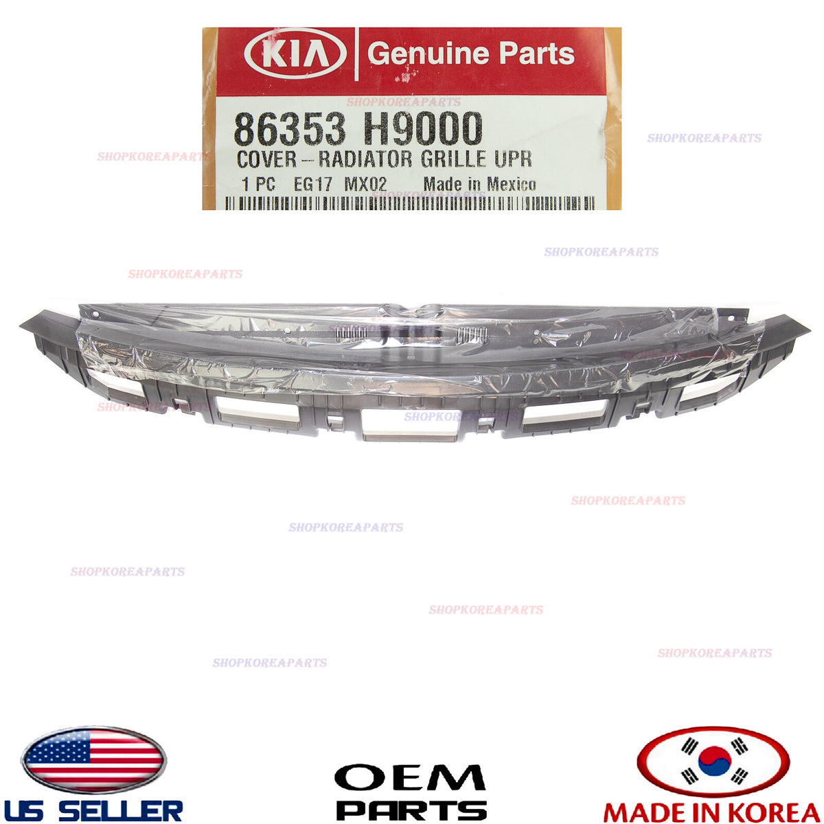GENUINE OEM Grille Cover Upper Radiator Sight Shield 2018-20 Kia Rio 86353-H9000