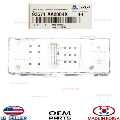 GENUINE Front Left Door Window Main Switch ⭐OEM⭐ Hyundai Elantra 2021-2023