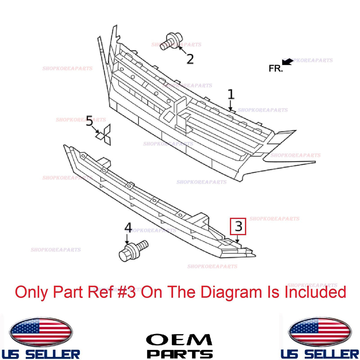 ✅GENUINE✅ Front Bumper Lower Grille OEM Mitsubishi Mirage A/T 2021-2024 6402A569
