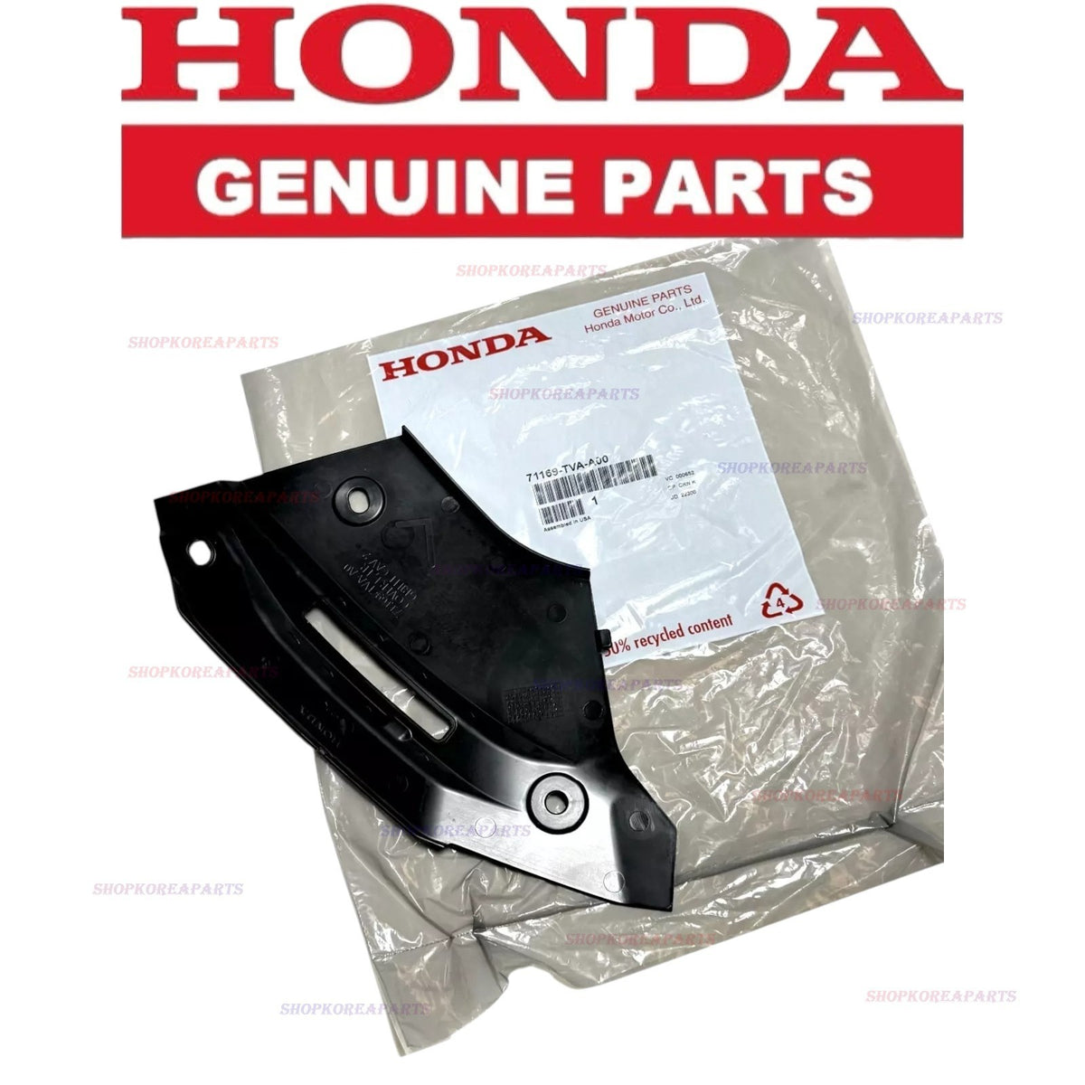 FITS: 18 - 22 HONDA ACCORD FRONT UPPER GRILLE GUARD SHIELD COVER LH OEM NEW