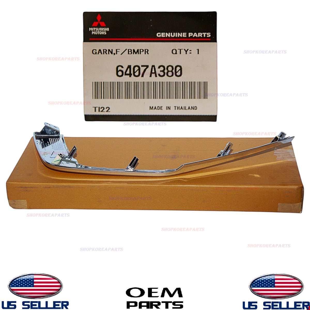 GENUINE Front Bumper Lower Molding RIGHT Passenger OEM Mitsubishi Mirage 2021-24