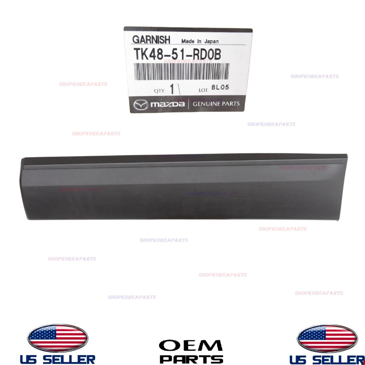 GENUINE OEM Rear Door Lower Molding LEFT Driver Side 2016-2023 Mazda CX-9