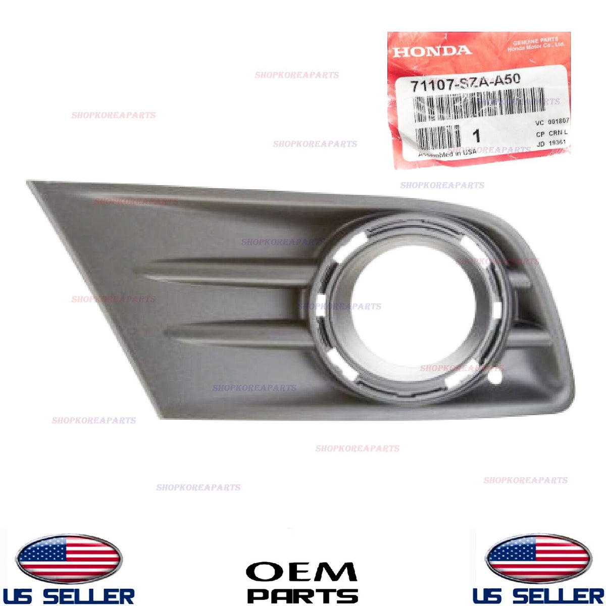 GENUINE Front Bumper Fog Lamp Bezel Cover LEFT Driver Side ⭐OEM⭐ Pilot 2012-2015