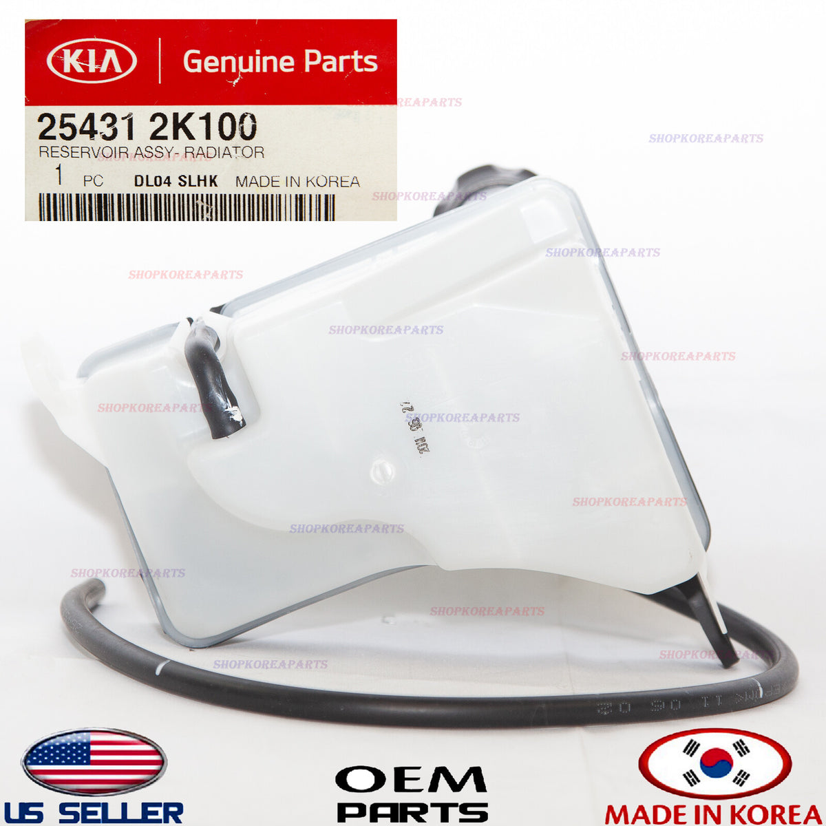 GENUINE Engine Coolant Reservoir Tank without Cap ⭐OEM⭐ KIA SOUL 2.0L 2010-2011
