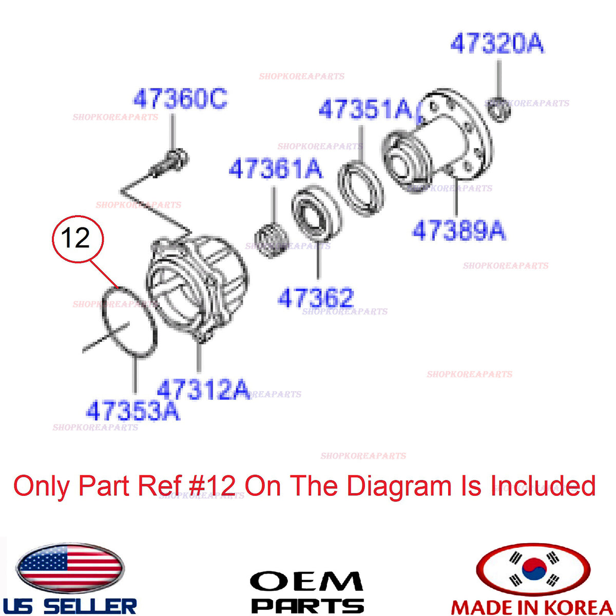 GENUINE Transfer Box Sealing Ring ⭐OEM⭐ Hyundai Kia 47353-39000