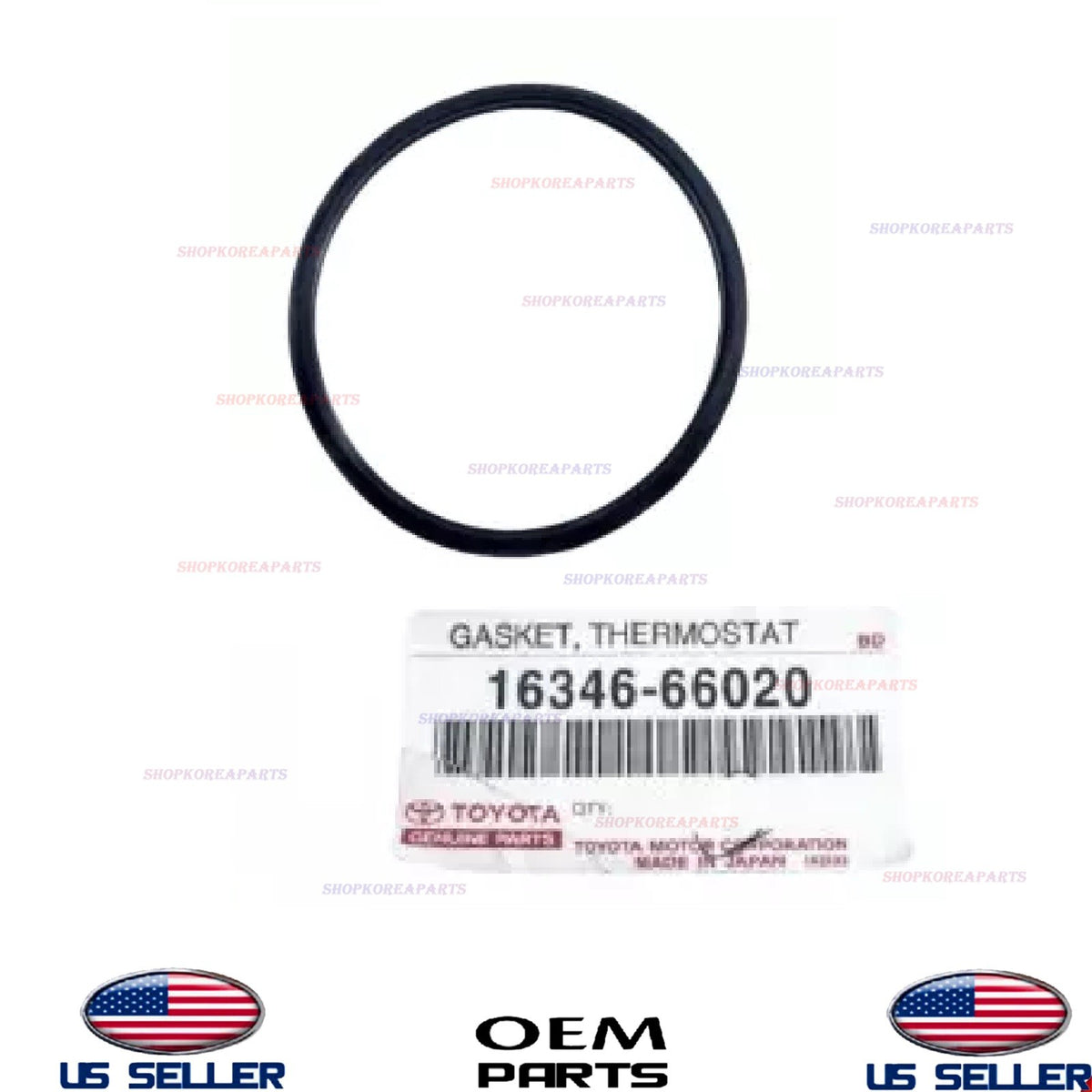 GENUINE Engine Coolant Thermostat Gasket Toyota Lexus 4.5L 16346-66020