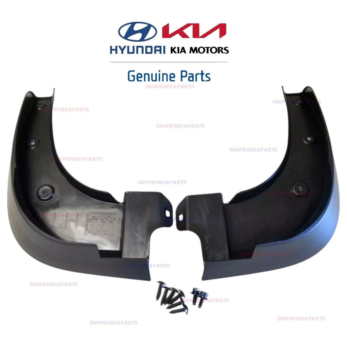 FITS: 14 - 16 KIA SOUL FRONT SPLASH GUARD MUD FLAP SET OEM NEW