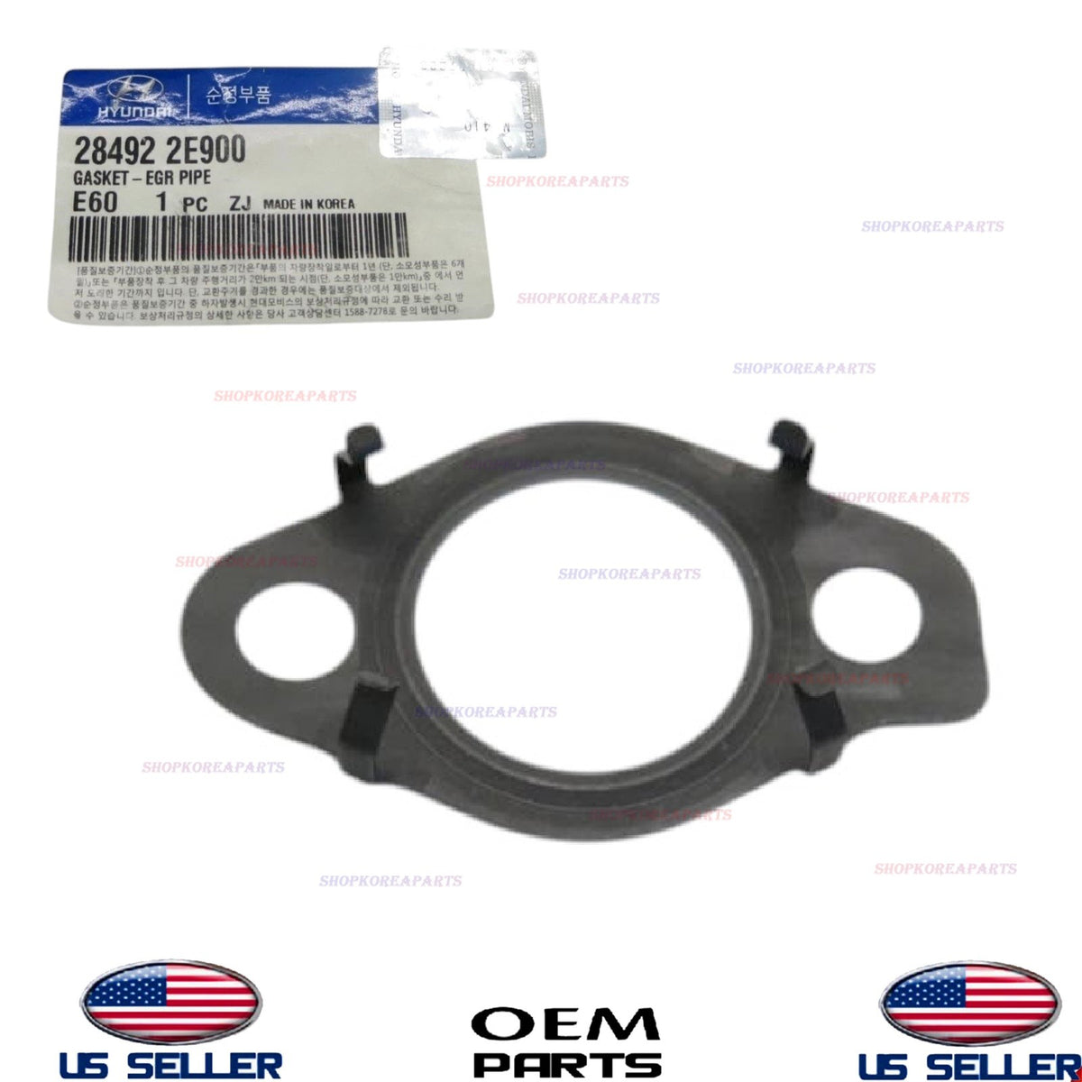 GENUINE OEM EGR Pipe Gasket 2017-2025 Hyundai Kia 1.6L HYBRID 28492-2E900