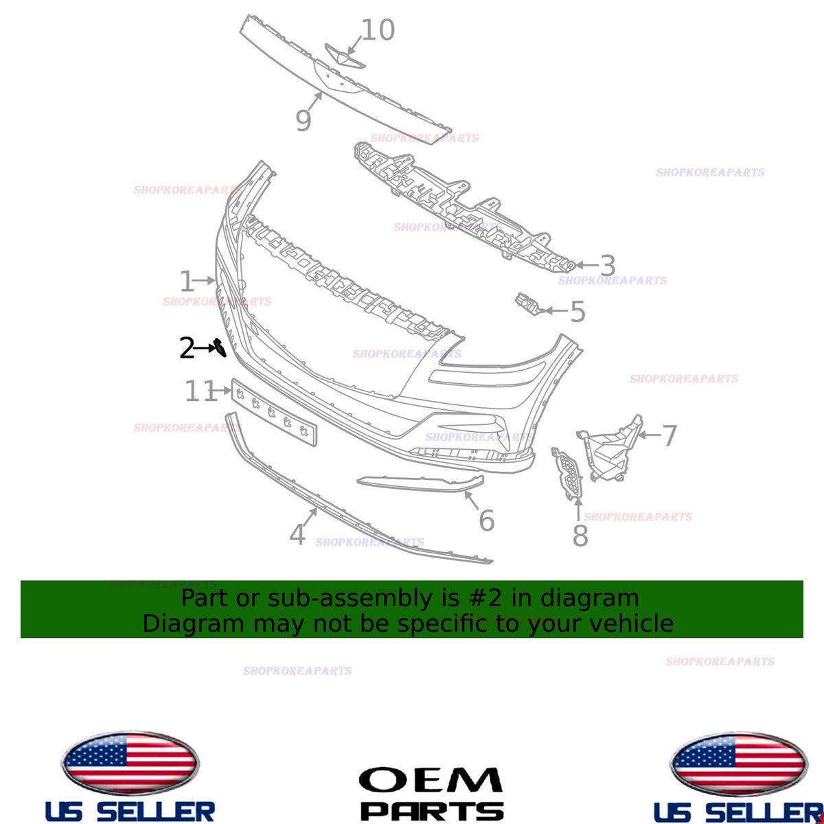 GENUINE OEM Front Tow Hook Cover Cap 2021-2024 Genesis GV80 86517-T6000