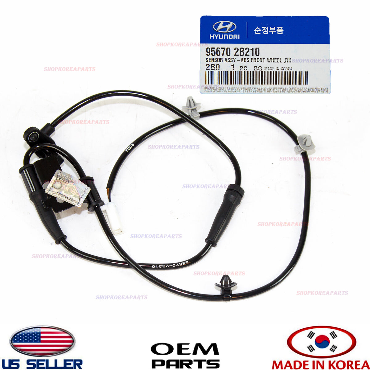 GENUINE ABS Wheel Speed Sensor Front RIGHT Passenger Side OEM Santa Fe 2010-2012