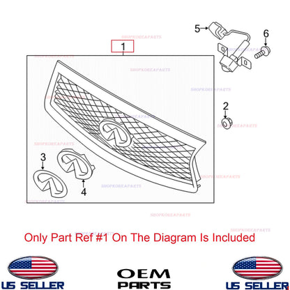 GENUINE OEM Front Grille Assembly Infiniti Q50 2021-2024 62310-6HN1C