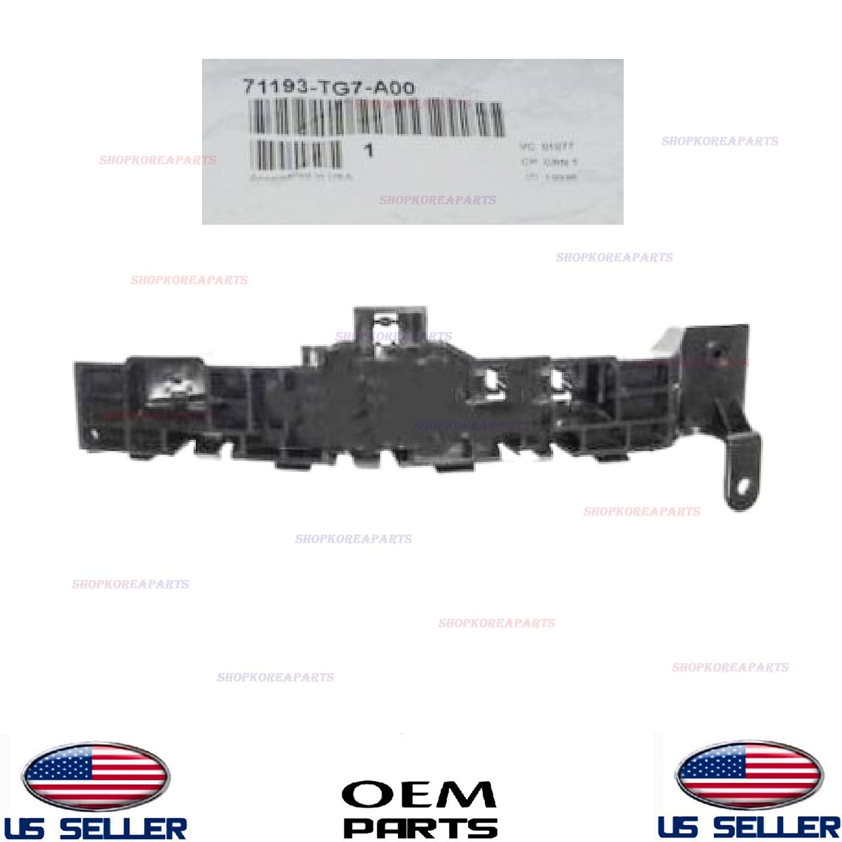 GENUINE Front Bumper Bracket RIGHT Passenger Side OEM Honda *See Compatibility