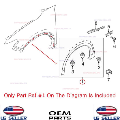 GENUINE Front Fender Wheel Opening Molding RIGHT Passenger OEM Mazda CX-9 16-23