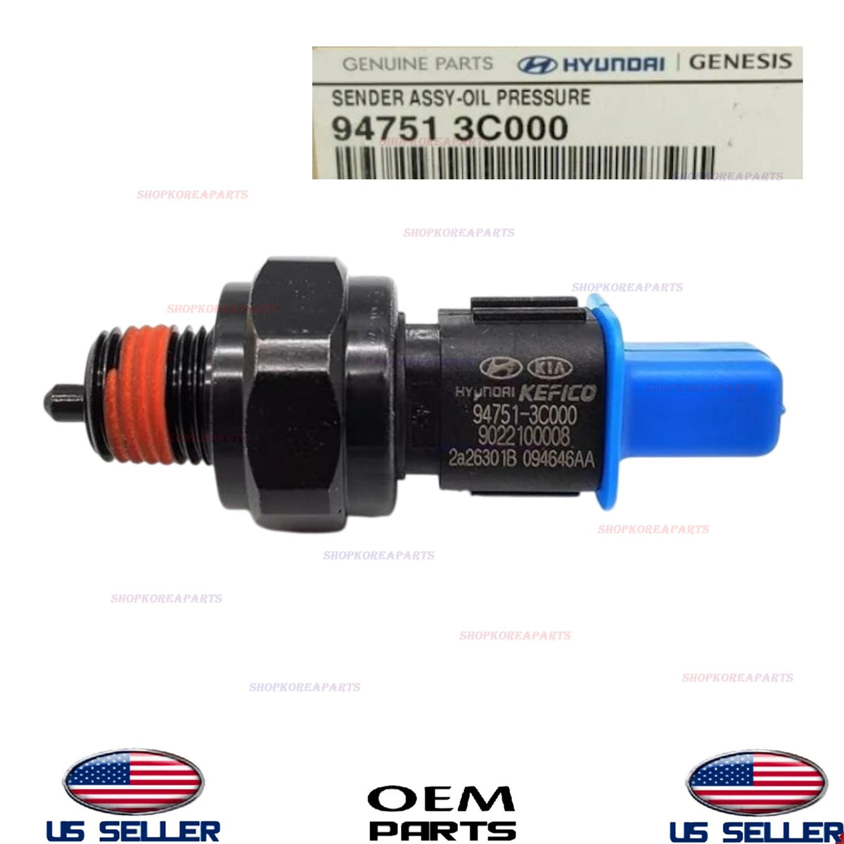 GENUINE Engine Oil Pressure Switch 2015-2025 Hyundai Kia 3.3L 3.8L V6