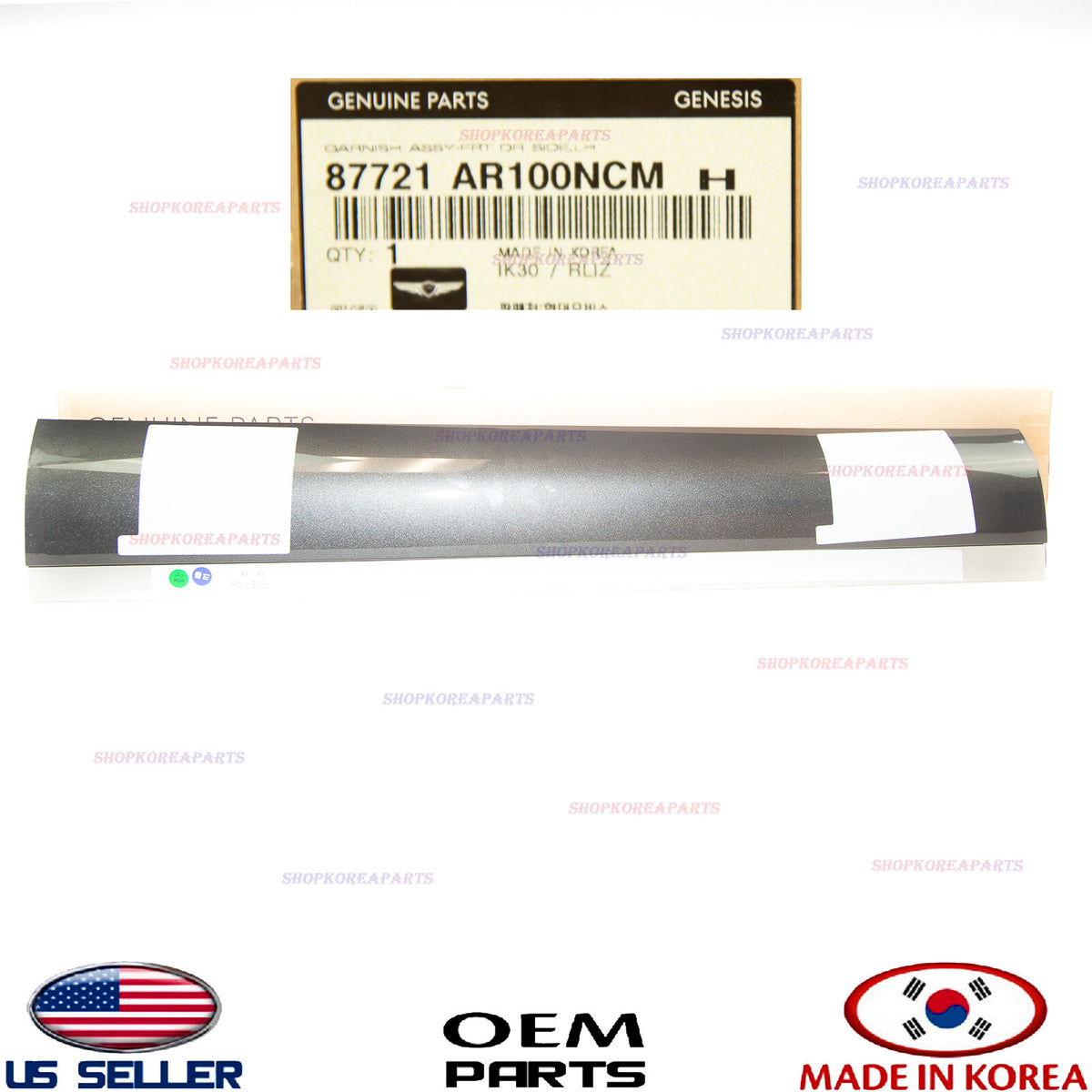 GENUINE Gray Front Door Lower Molding LEFT Driver Side OEM GV70 non Sport 22-26