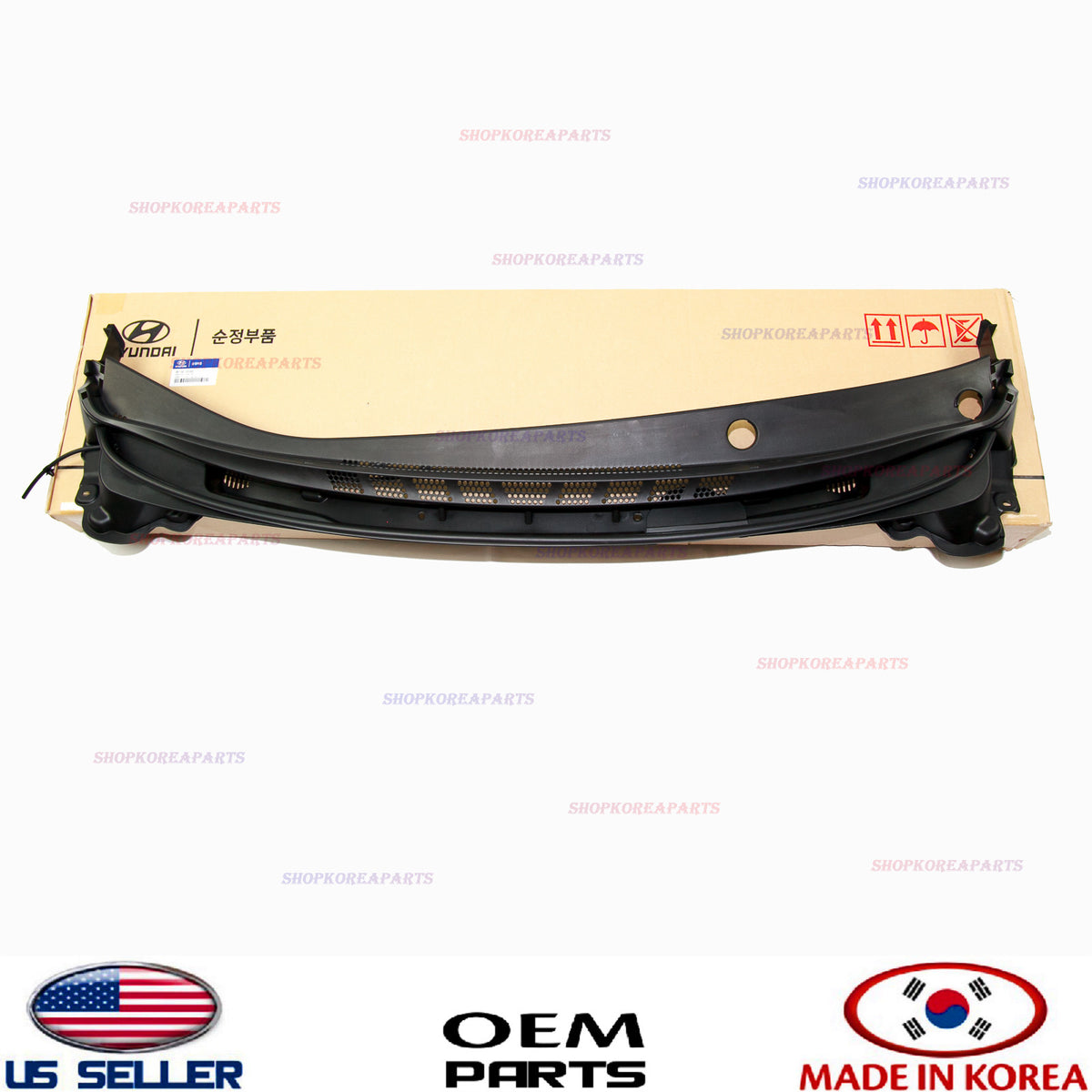 GENUINE Cowl Top Panel Vent Windshield Wiper Motor Cover OEM Elantra 2014-2016