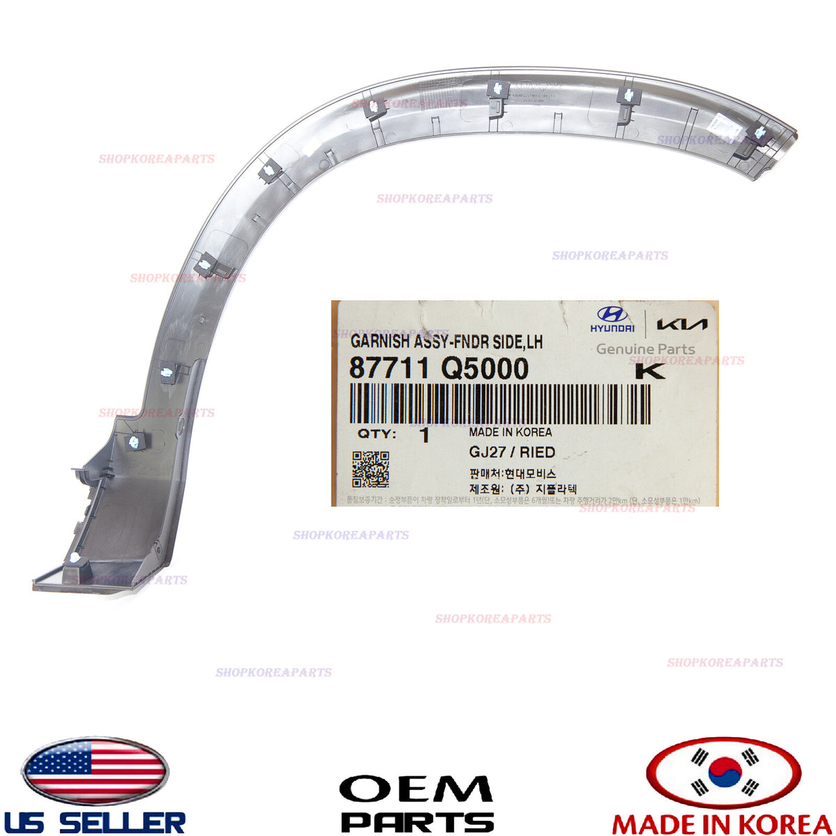 GENUINE Front Fender Wheel Molding LEFT Driver Side ⭐OEM⭐ KIA SELTOS 2020-2025