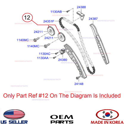 GENUINE Camshaft Sprocket ⭐OEM⭐ Hyundai H-1 H-100 24331-4A000