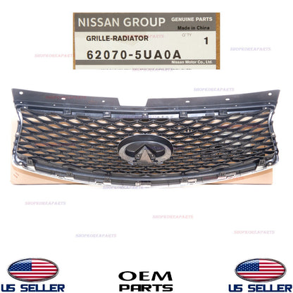 GENUINE Front Bumper Upper Grille Chrome OEM⭐ INFINITI QX50 2016-2017 620705UA0A