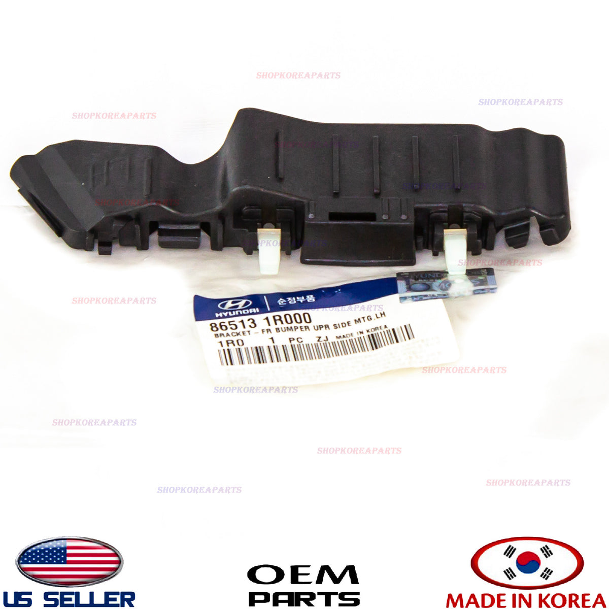 GENUINE Front Bumper Bracket Mounting LEFT Driver Side OEM Accent 2012-2017