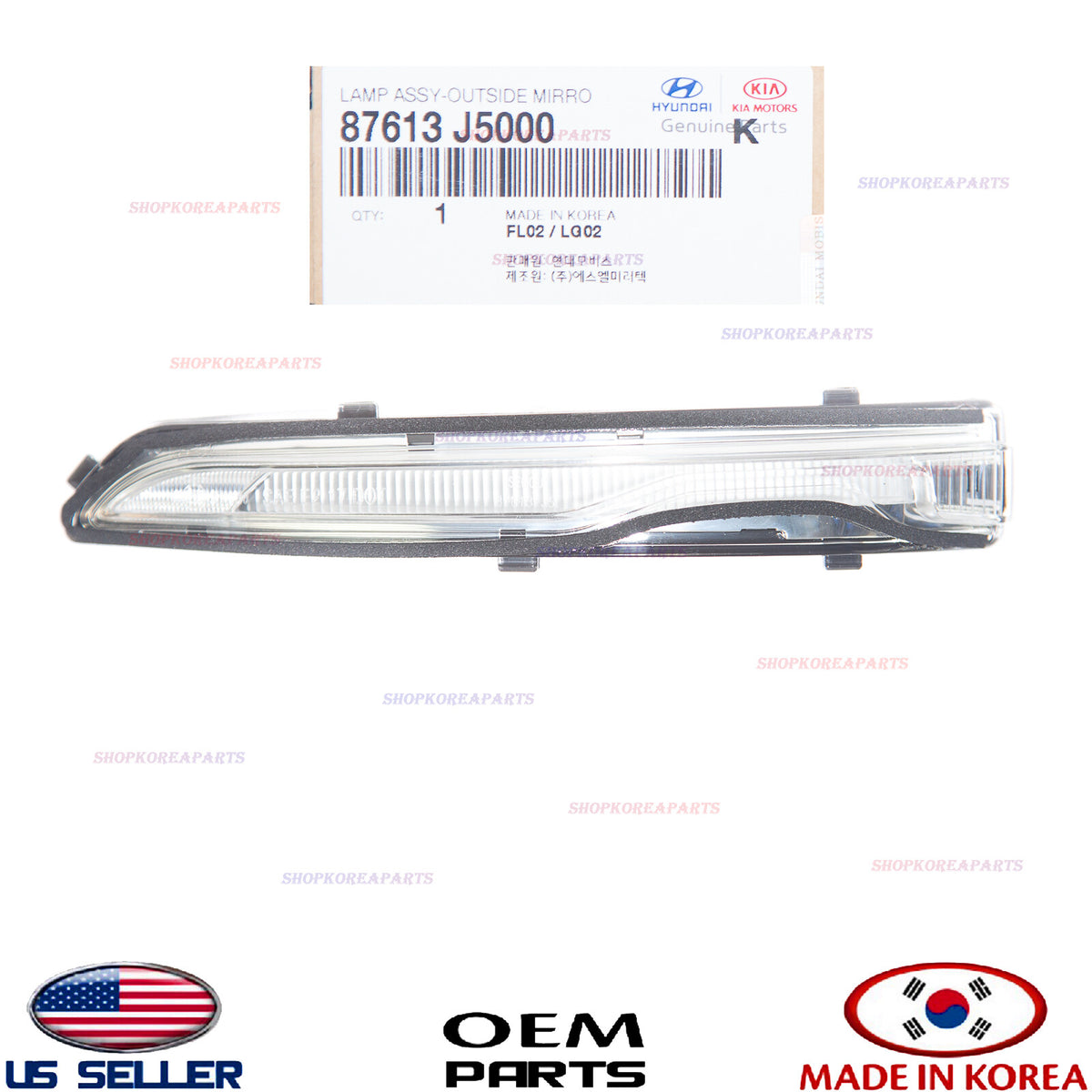 GENUINE Outside Mirror Turn Signal Lamp LEFT Driver Side ⭐OEM⭐ STINGER 2018-2023