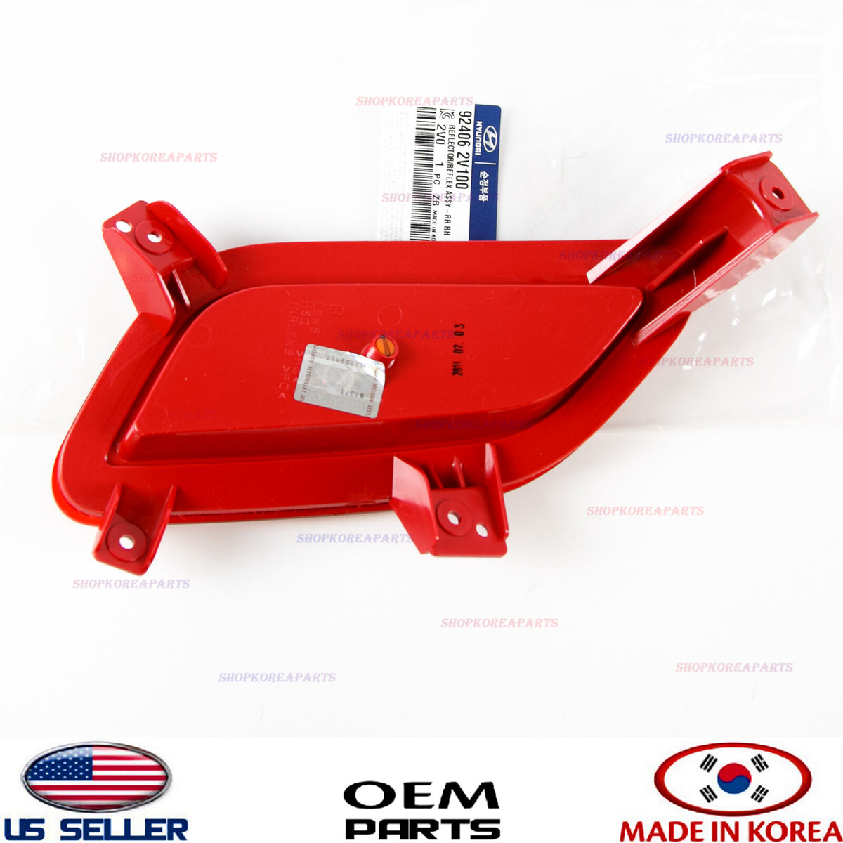 GENUINE OEM Reflector Bumper Rear Right Passenger Side 2012-2017 Veloster Base