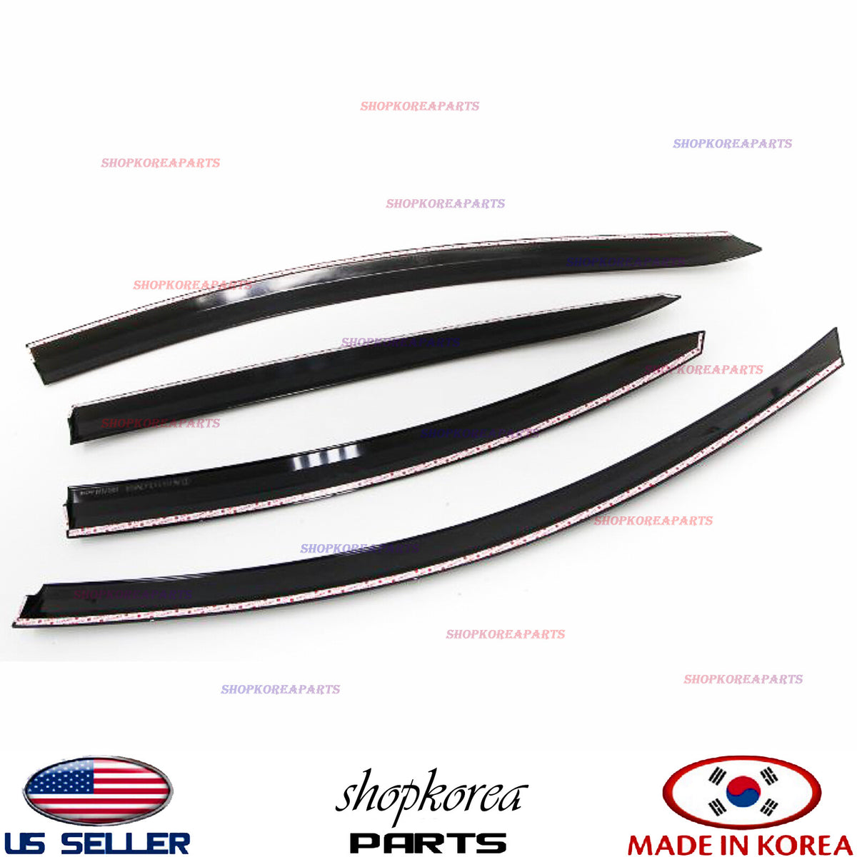 SMOKED DOOR VISOR WINDOW SUN VENT DEFLECTOR fits HYUNDAI ACCENT SEDAN 2012-2017