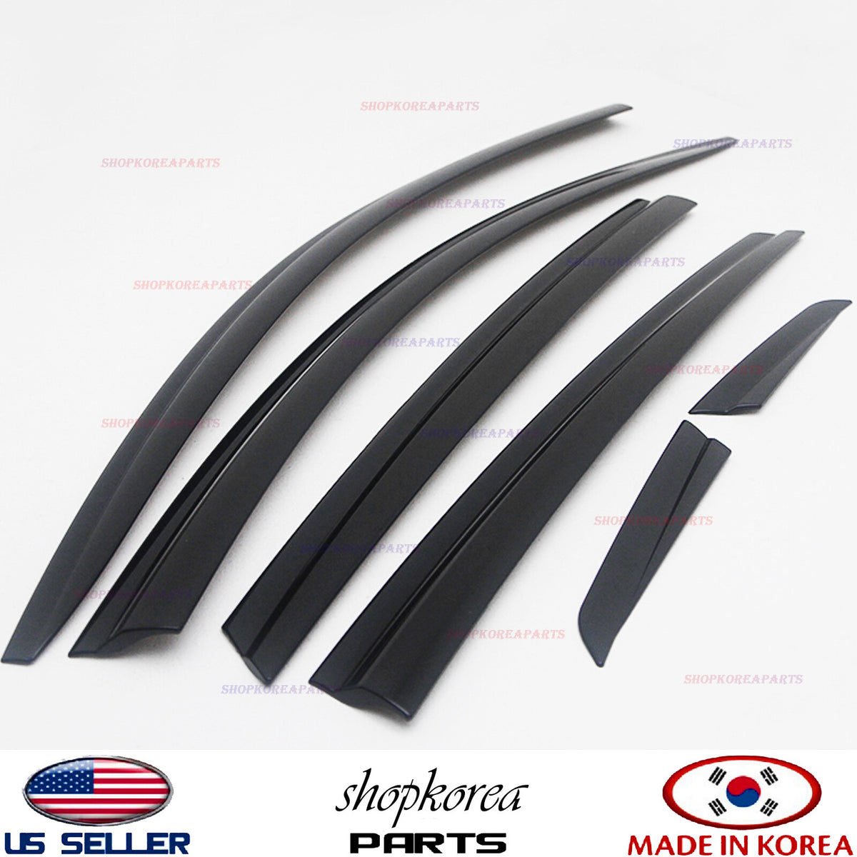 SMOKED DOOR VISOR WINDOW RAIN WIND VENT DEFLECTOR 6PCS fits KIA OPTIMA 2016-2020