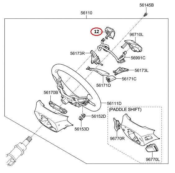 GENUINE Auto Cruise Control Switch OEM Hyundai Elantra Sedan 2019-2020