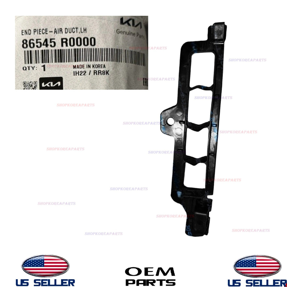 GENUINE OEM Air Duct Front LEFT Driver Side 2022-2024 Kia Carnival 86545-R0000