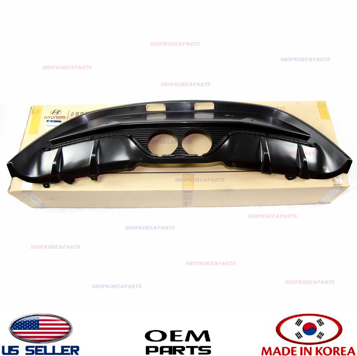 GENUINE Rear Bumper Lower Cover OEM Hyundai Veloster Turbo 2012-2017 86650-2V511