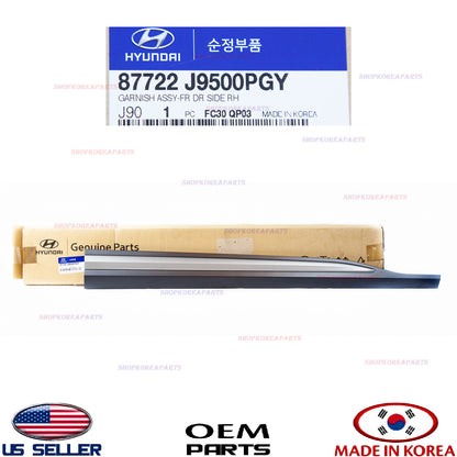 GENUINE Front Door Molding Garnish RIGHT Passenger Side ⭐OEM⭐ KONA 2018-2021