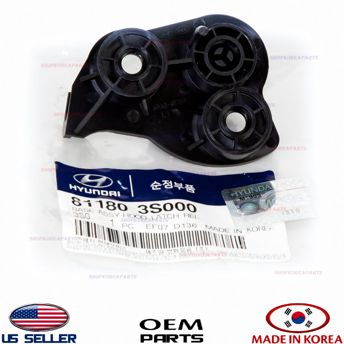 GENUINE Hood Release Handle Base OEM HYUNDAI KIA 2011-2021 *See compatibility