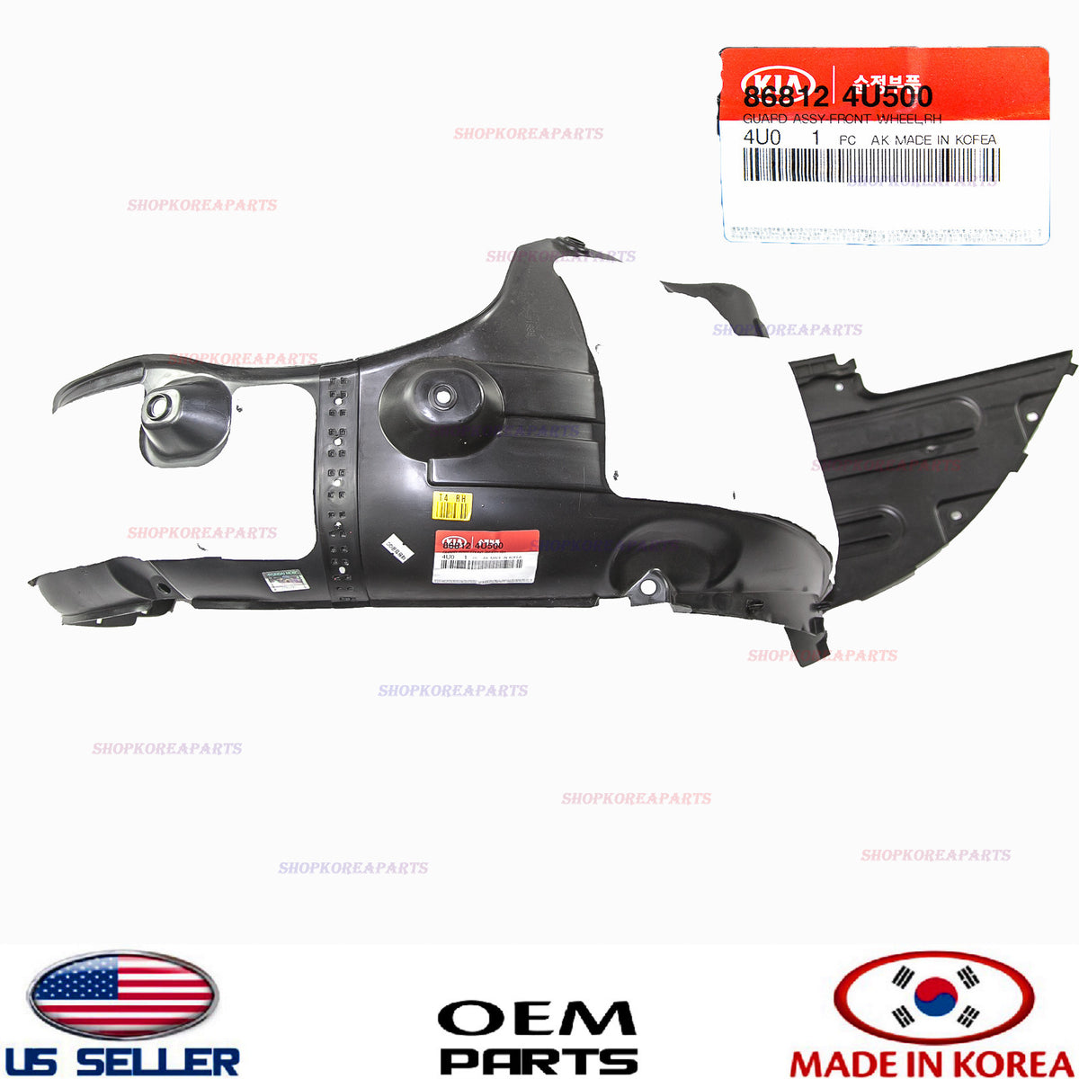 GENUINE Fender Liner Front RIGHT Passenger Side OEM KIA OPTIMA HYBRID 2014-2016