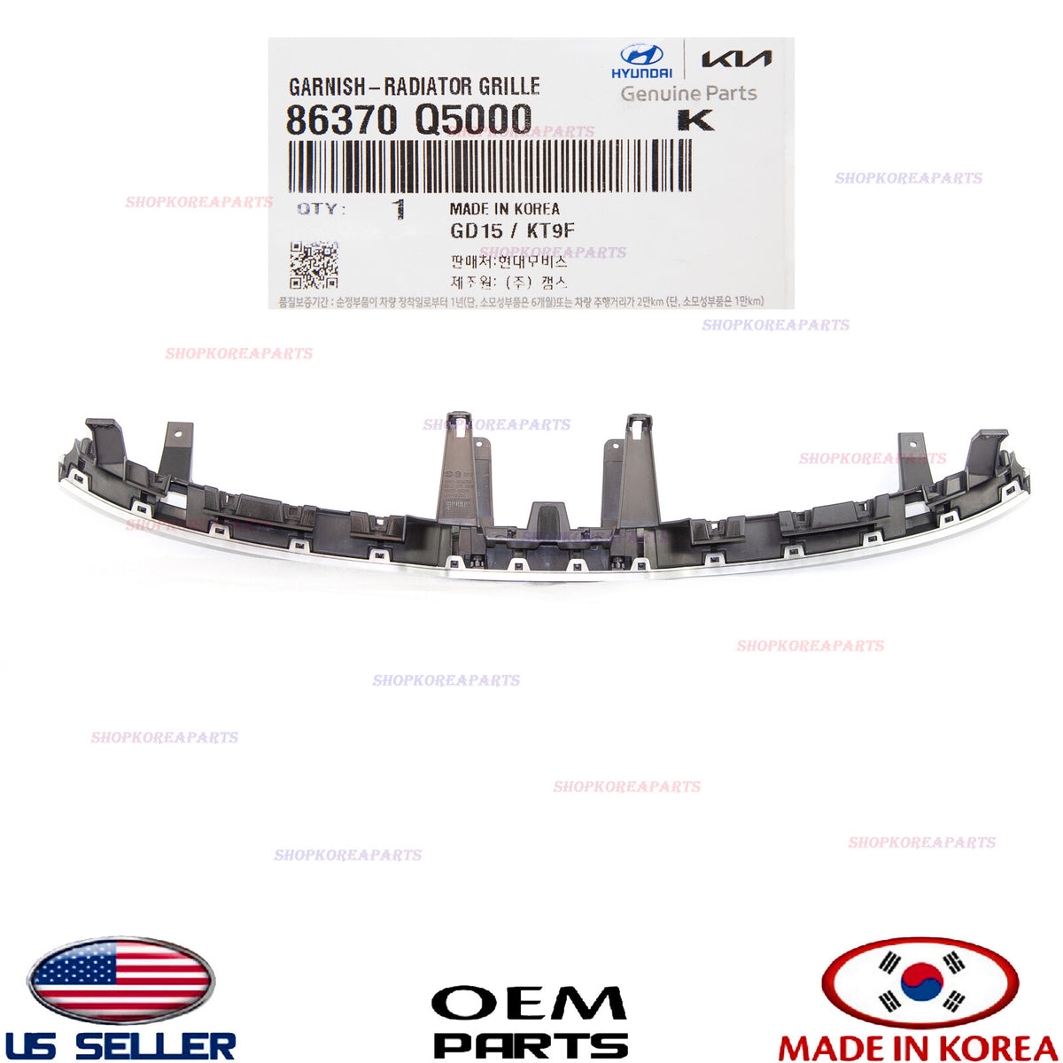 GENUINE Front Radiator Grille Trim Bezel Upper Garnish OEM Kia Seltos 2.0L 21-23