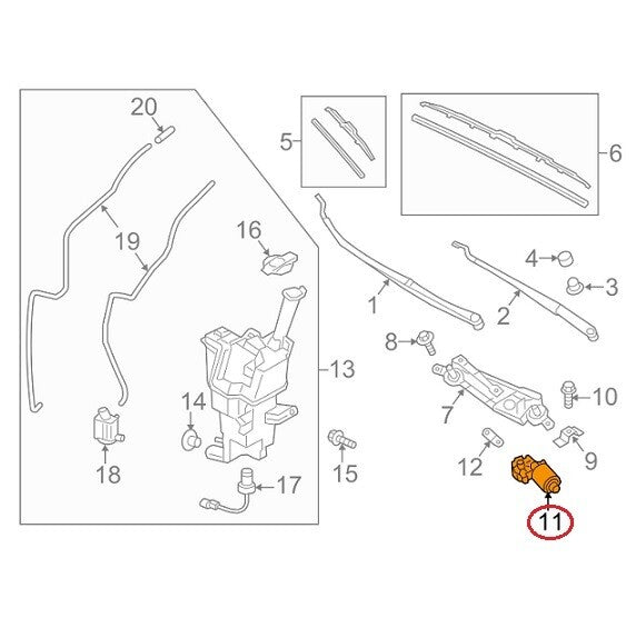 GENUINE Windshield Wiper Motor Assy Front ⭐OEM⭐ Elantra GT Hatchback 2013-2017