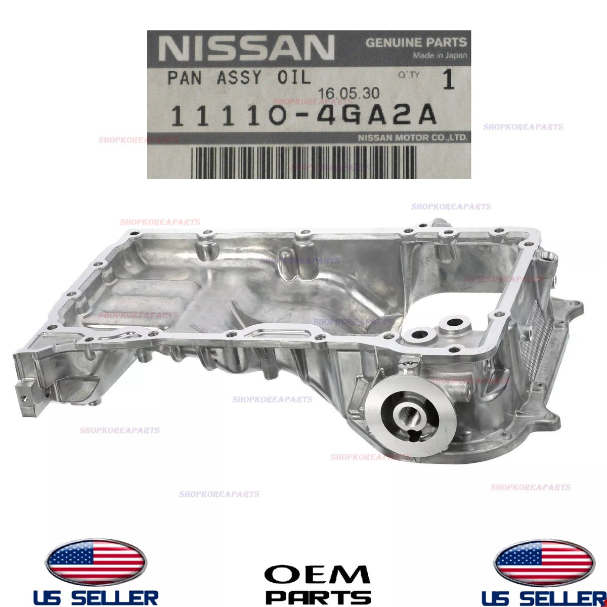 GENUINE OEM Engine Oil Pan Assy 3.5L 3.7L 2009-2020 Nissan Infiniti *See List
