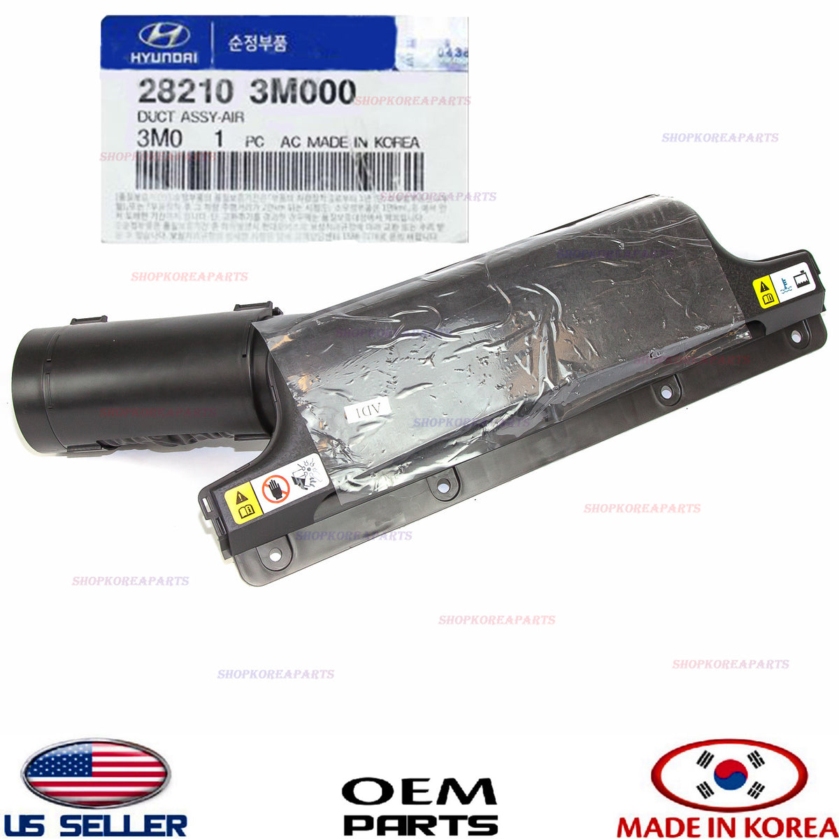 GENUINE OEM Air Intake Duct Tube 2009–2011 Hyundai Genesis Sedan 3.8L 282103M000
