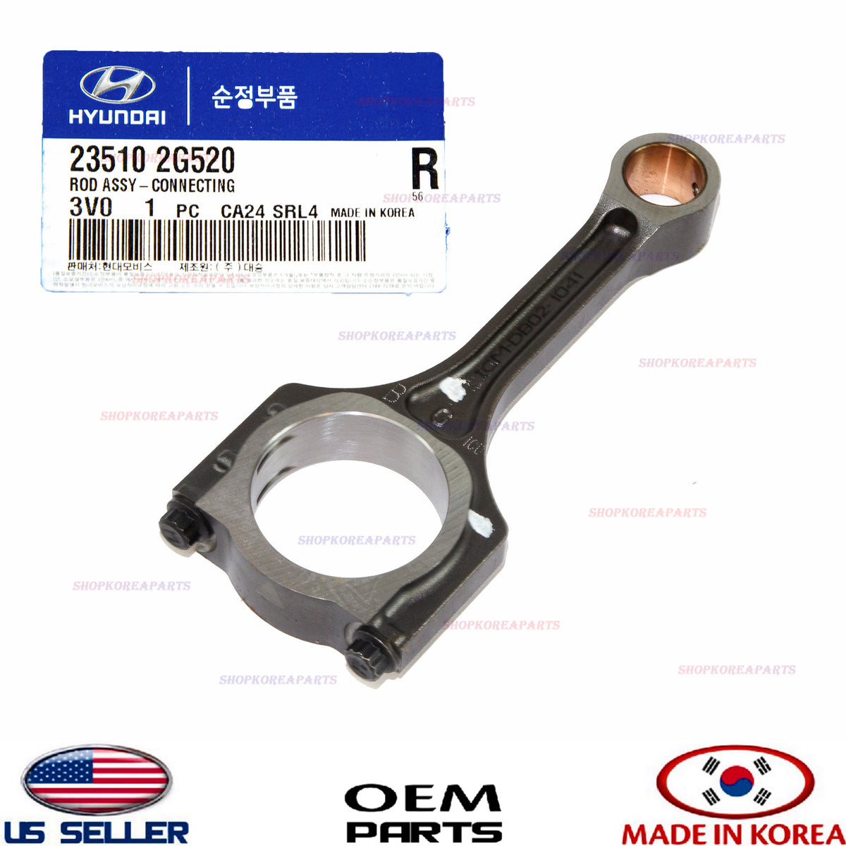 GENUINE Connecting Rod OEM Sonata Optima Sorento Tucson 2.4L 235102G520