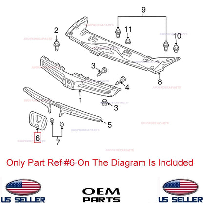 ✅GENUINE✅ Front Grille Emblem OEM Honda 2008-2018 *See Compatibility 75700TA0A00