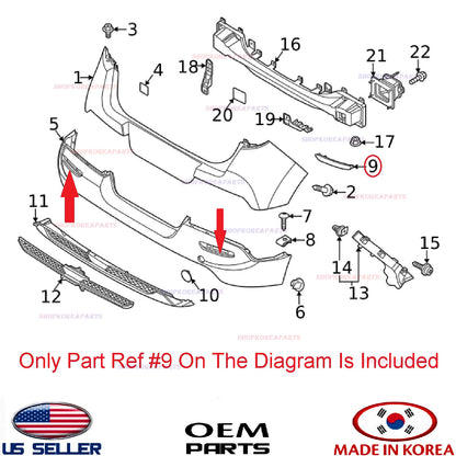 GENUINE Rear Bumper Reflector LEFT Driver Side ⭐OEM⭐ Kia Soul 2020-2022