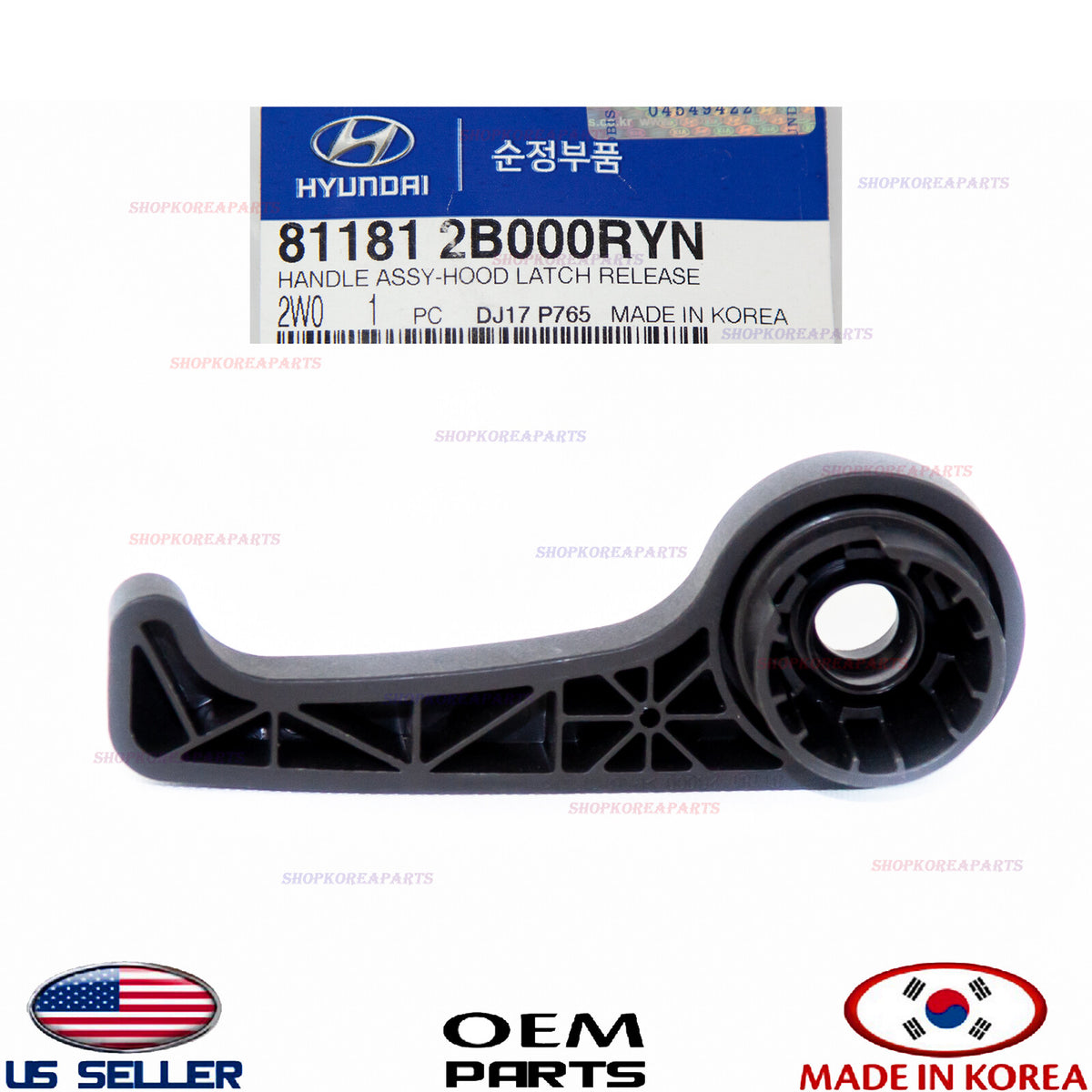 GENUINE OEM Hood Latch Release Handle Lever 2007–2019 Hyundai Kia Various Models