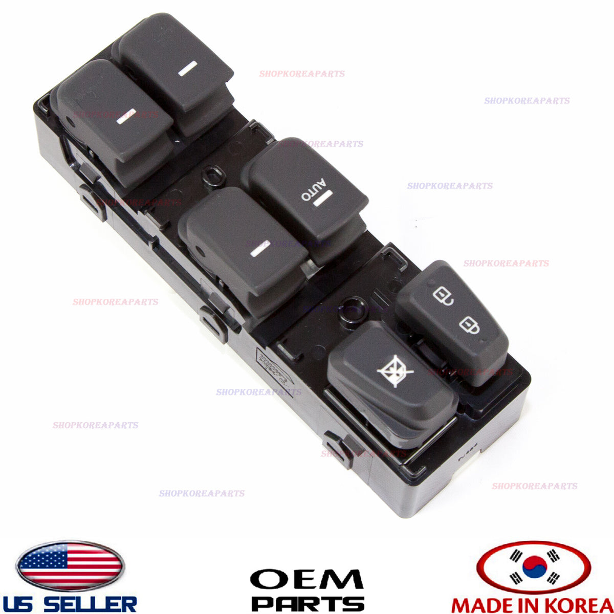 GENUINE Front Door Window Main Switch Left Driver Side Black OEM Sonata 2011-14