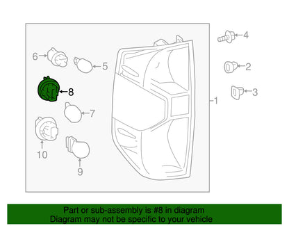 GENUINE OEM Rear Signal Lamp Plug Socket 1997-2024 Toyota Lexus 90075-99080
