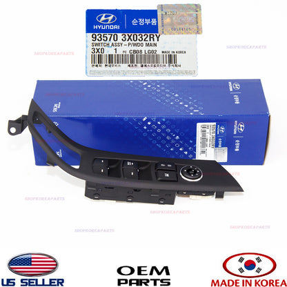 GENUINE Front Door Window Main Switch Driver Side ELANTRA 2014-2016 **AUTO DOWN
