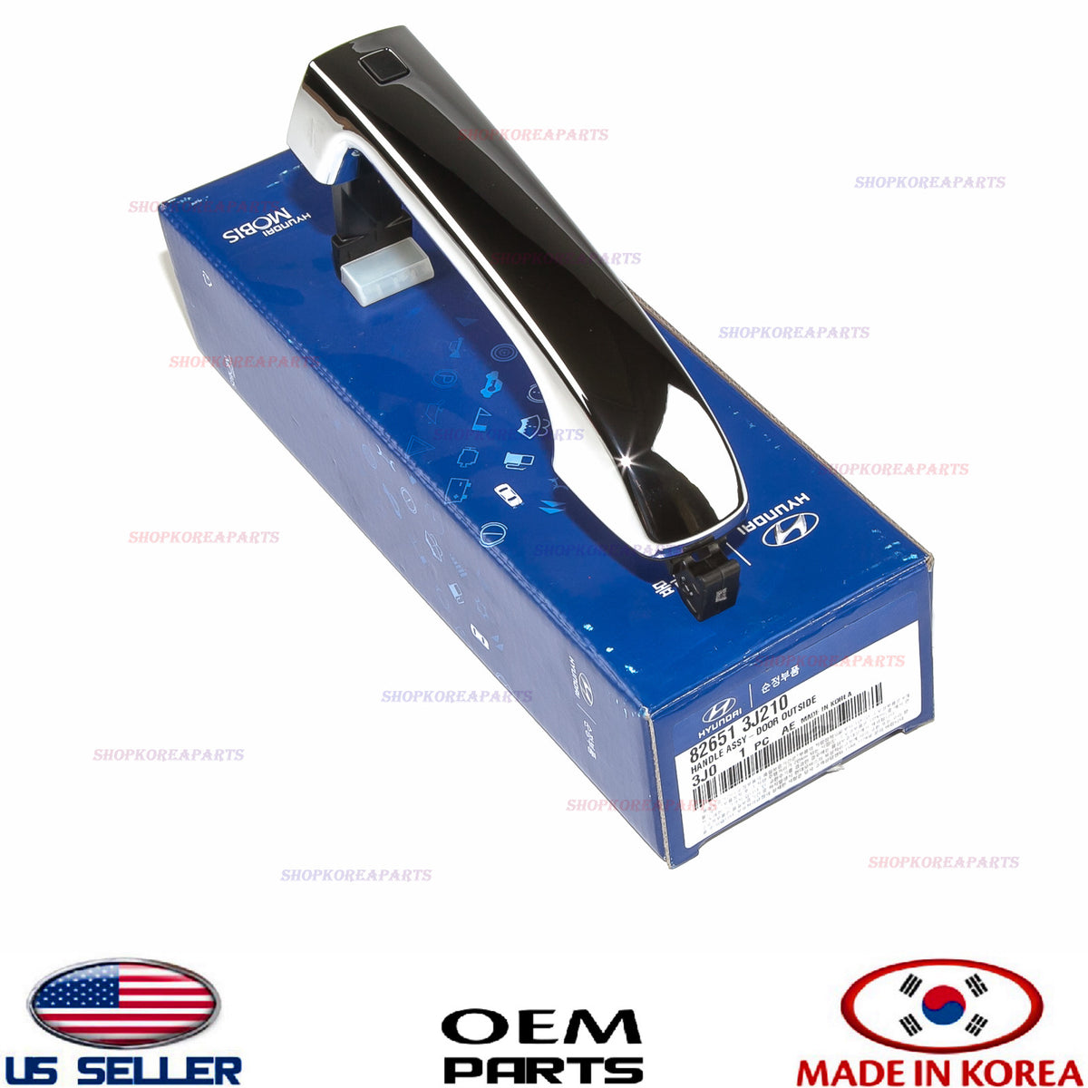 GENUINE Front Door Outside Handle Chrome LEFT or RIGHT OEM Veracruz 2007-2012