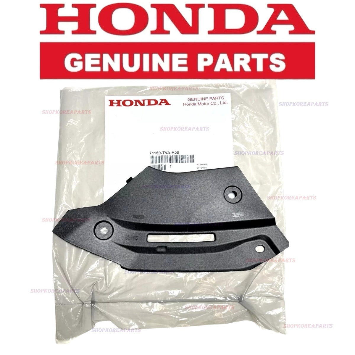 FITS: 18 - 22 HONDA ACCORD FRONT UPPER GRILLE GUARD SHIELD COVER LH OEM NEW